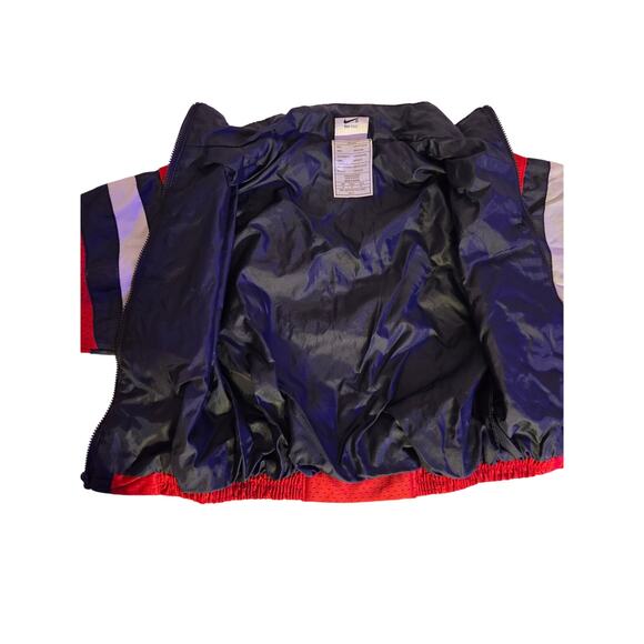 Nike Windbreaker Jacket Toddler Size 3T | Red Navy Full Zip Track Jacket - Picture 3 of 4